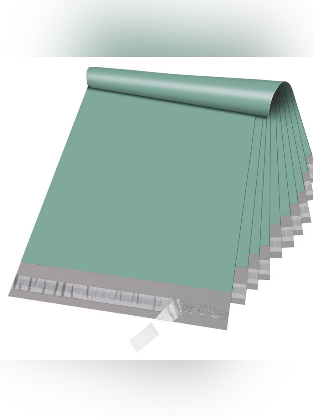 20 Metronic Poly Mailer Bags 10x13 in Grayed Jade Green